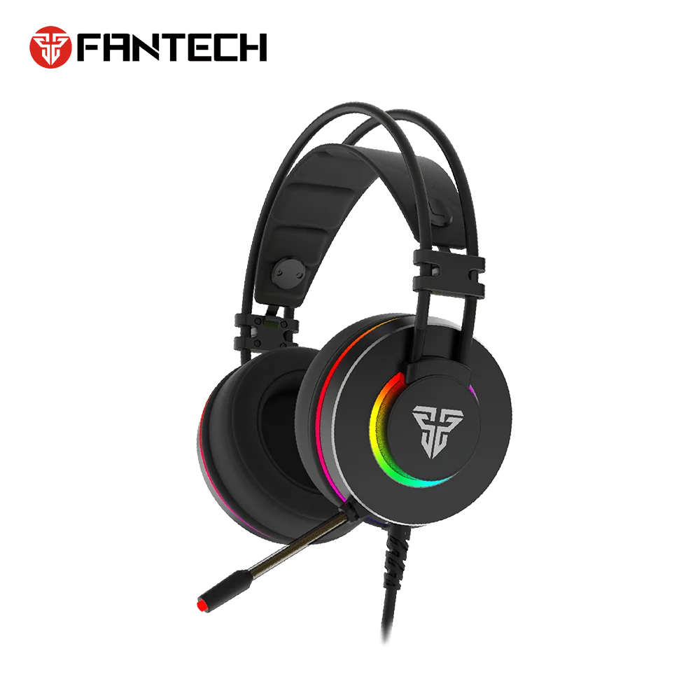 Fantech HG23 7.1 sound new generation front back all around rgb lights illumination new arrival gaming headset, Black + rgb 
Fantech HG23 7.1 sound new generation front back all around rgb lights illumination new arrival gaming headset, Black + rgb