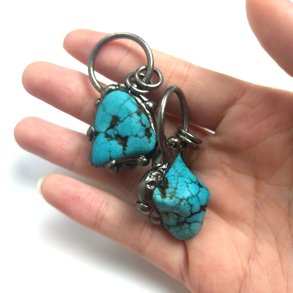 2021 wholesale Fashion natural turquoise jewelry accessories pendant women's jewelry special gift soldering charms for unisex, Blue
2021 wholesale Fashion natural turquoise jewelry accessories pendant women's jewelry special gift soldering charms for unisex, Blue