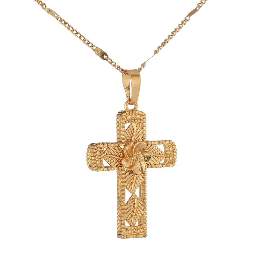 Gold Color Flower Leaf Cross Pendant Necklace Jewelry Eterner Life Flower Trendy Jewelry
Gold Color Flower Leaf Cross Pendant Necklace Jewelry Eterner Life Flower Trendy Jewelry