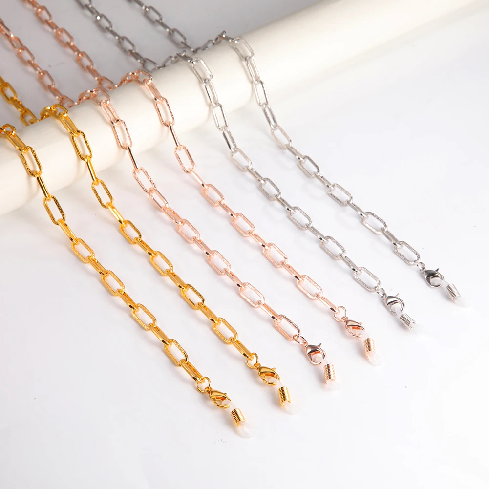 FaceMask Holder Paperclip Link Chain Necklace Gold Silver Plated Glasses Lanyard Neck Hanger Strap Leash with Clip for Women
FaceMask Holder Paperclip Link Chain Necklace Gold Silver Plated Glasses Lanyard Neck Hanger Strap Leash with Clip for Women