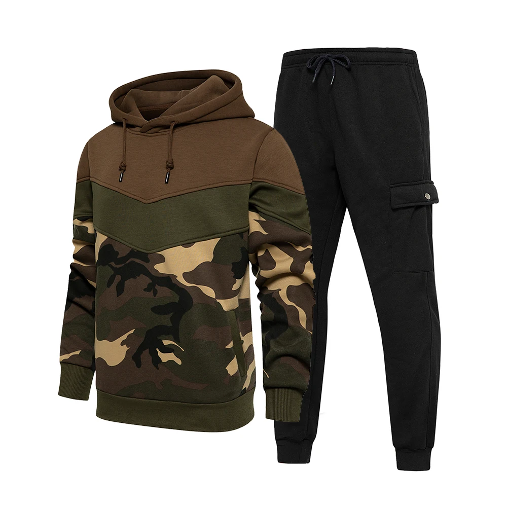 Top fashion trendy sweatsuit custom jogging wear camouflage men tracksuits with hoodie
Top fashion trendy sweatsuit custom jogging wear camouflage men tracksuits with hoodie