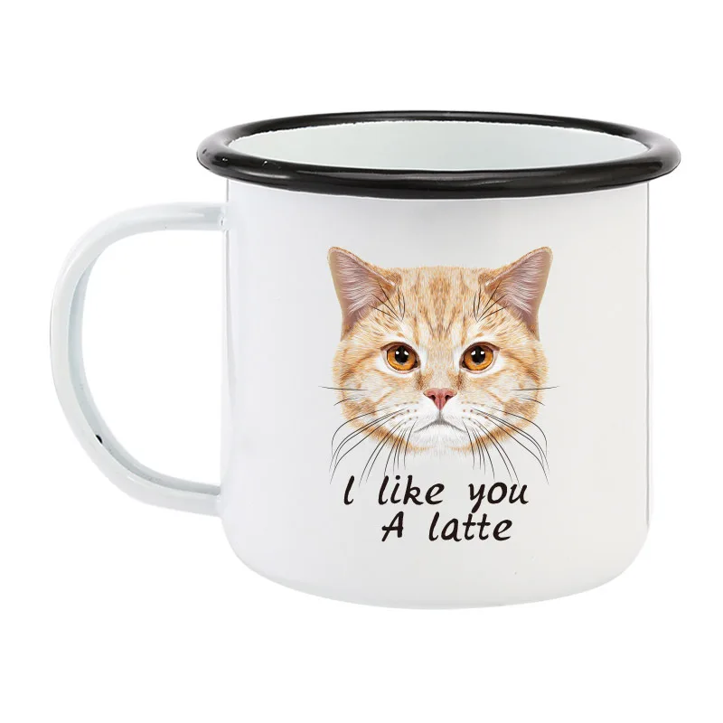 Feiyou hot wholesale products drinkware custom cartoon cat logo coffee camping enamel mug printed with gift box
Feiyou hot wholesale products drinkware custom cartoon cat logo coffee camping enamel mug printed with gift box