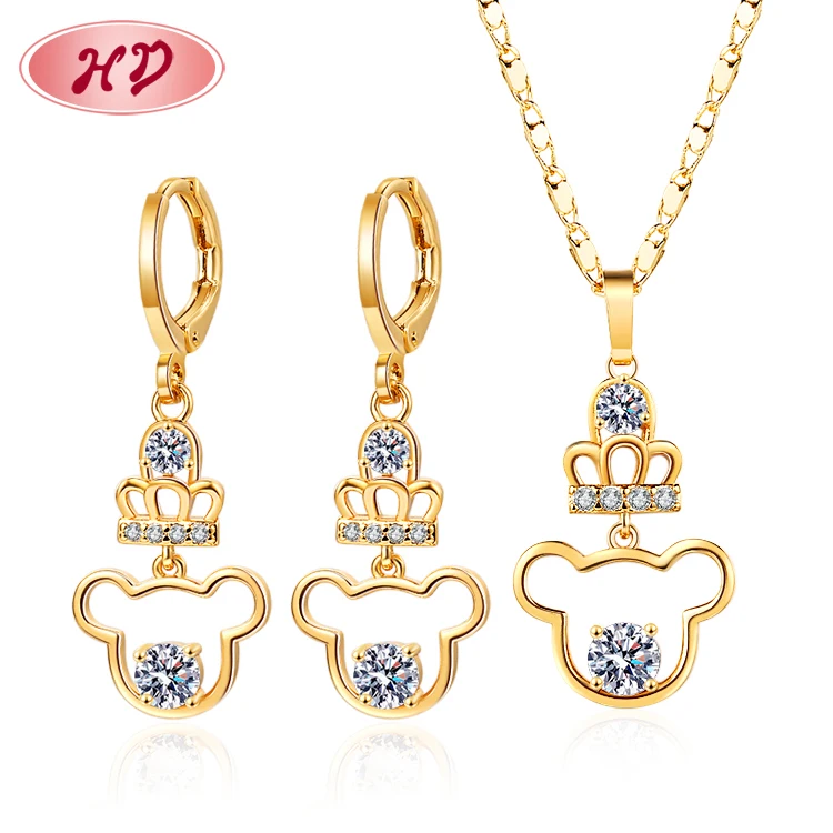 Luxury Cute Mouse 18K Gold Plated Grandes De Piedras Jewelry Sets Drop Earrings And Necklace For Women
Luxury Cute Mouse 18K Gold Plated Grandes De Piedras Jewelry Sets Drop Earrings And Necklace For Women