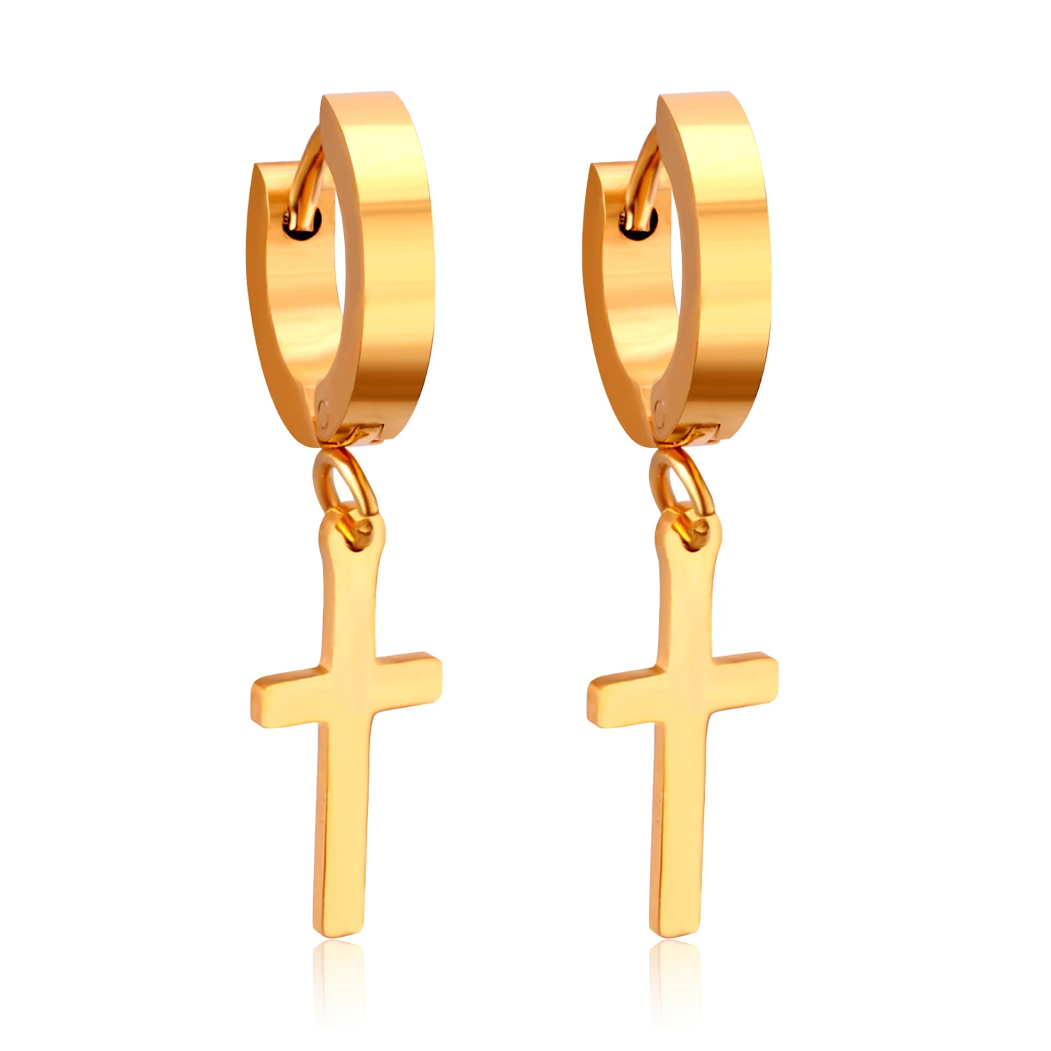 New arrival Classic cross jewelry gold plated hoop earrings women jewelry 2020 cross earrings, Gold/silver available
New arrival Classic cross jewelry gold plated hoop earrings women jewelry 2020 cross earrings, Gold/silver available