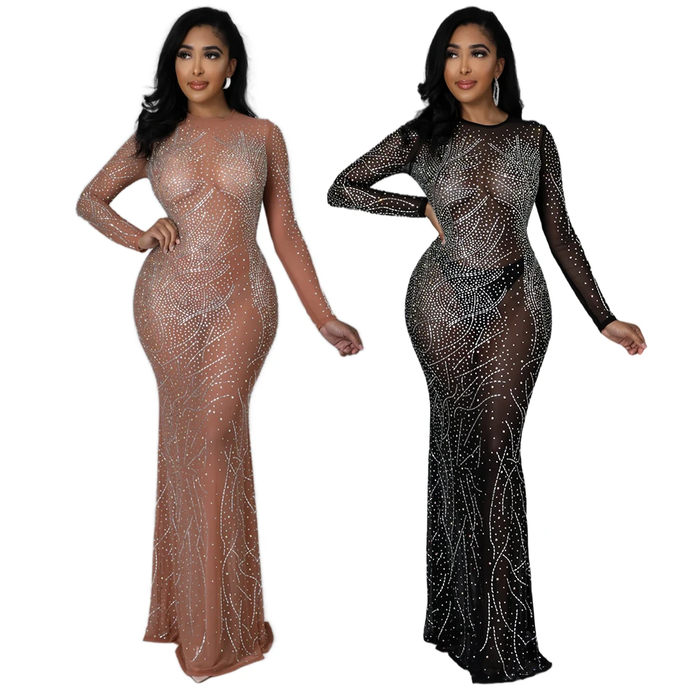 Fashion Sexy Net Night Club Party Wear Wholesale Evening Party Long Sleeve Sexy Birthday Dress
Fashion Sexy Net Night Club Party Wear Wholesale Evening Party Long Sleeve Sexy Birthday Dress