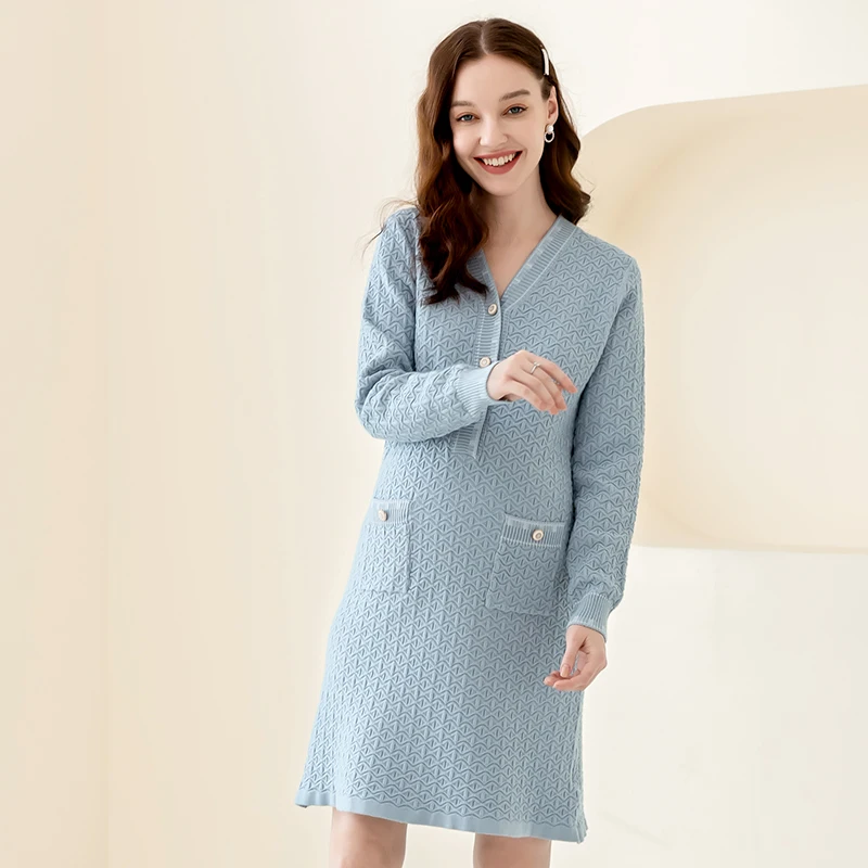 Casual Autumn Winter Little Fragrance V Neck Knotted Design Maternity Dresses For Photography Gown, Customized color
Casual Autumn Winter Little Fragrance V Neck Knotted Design Maternity Dresses For Photography Gown, Customized color