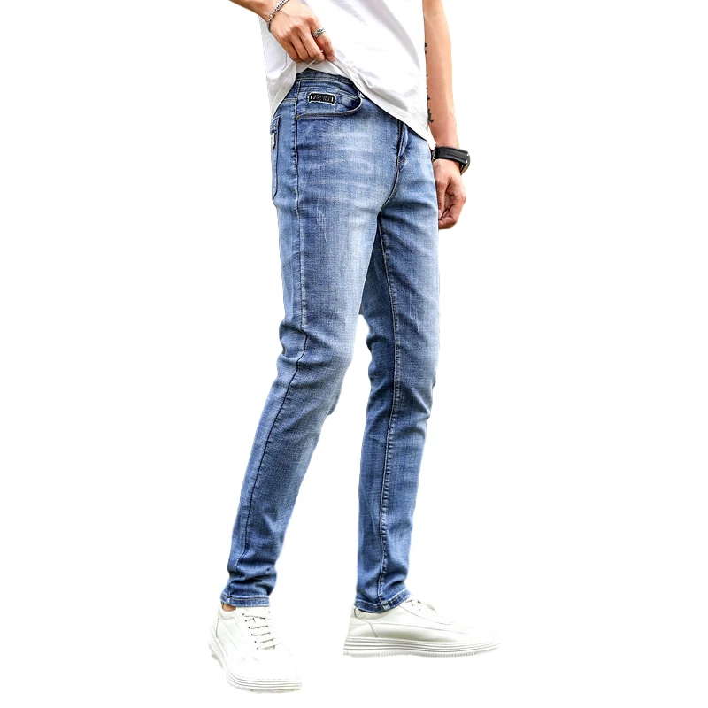 Jeans men's stretch tight feet straight men's pants men's pants trend spring and summer bottoms
Jeans men's stretch tight feet straight men's pants men's pants trend spring and summer bottoms
