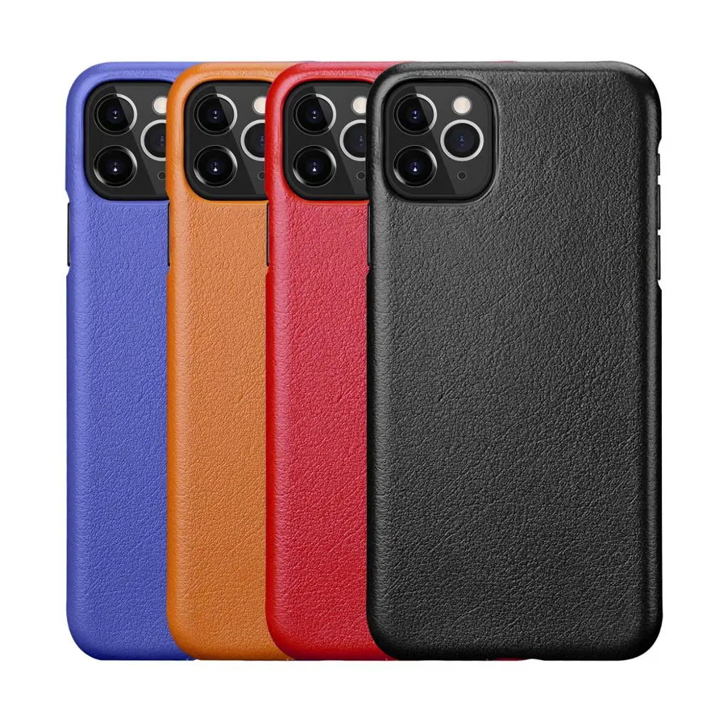 Basic Genuine Leather Thin Hard Case Support Wireless Charging for iPhone Back Cover 11 Pro Max, Black brown blue red
Basic Genuine Leather Thin Hard Case Support Wireless Charging for iPhone Back Cover 11 Pro Max, Black brown blue red
