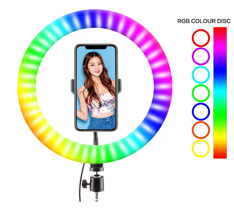 Wholesale Photo Flexible Table Led Ring LIght ,Photography RGB Tiktok Selfie Ring Light with Tripod Stand
Wholesale Photo Flexible Table Led Ring LIght ,Photography RGB Tiktok Selfie Ring Light with Tripod Stand