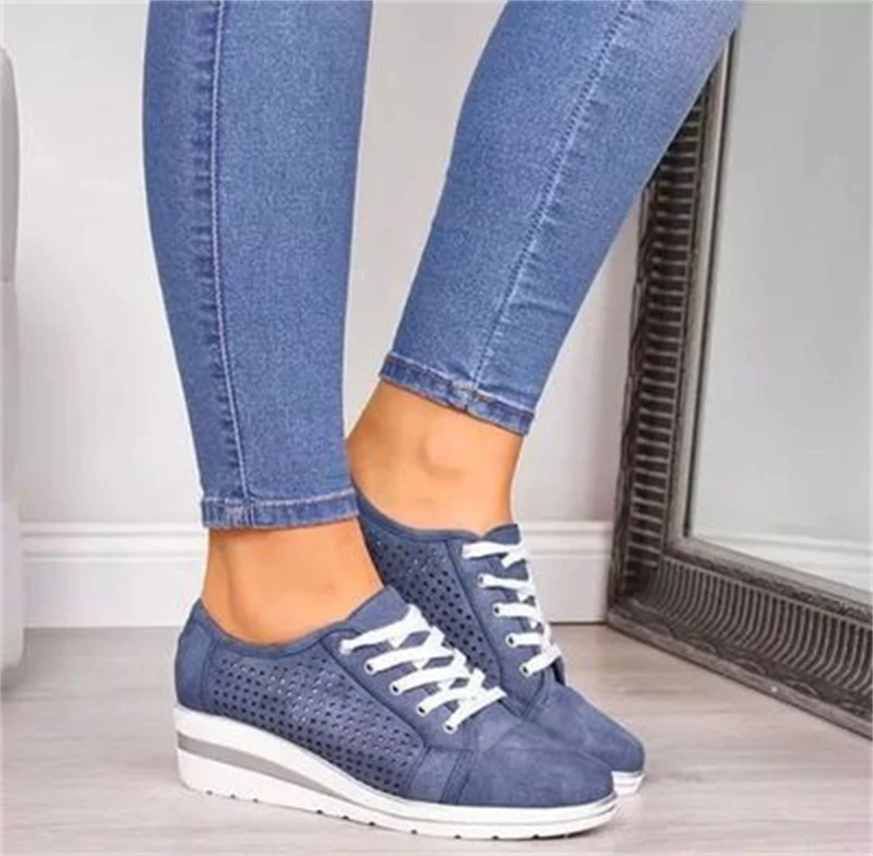 Dropshipping Custom Logo Women Wedge Hollow Sneaker 2021 New Casual Shoes Lady Breathable Lightweight Trendy Footwear Plus Size
Dropshipping Custom Logo Women Wedge Hollow Sneaker 2021 New Casual Shoes Lady Breathable Lightweight Trendy Footwear Plus Size