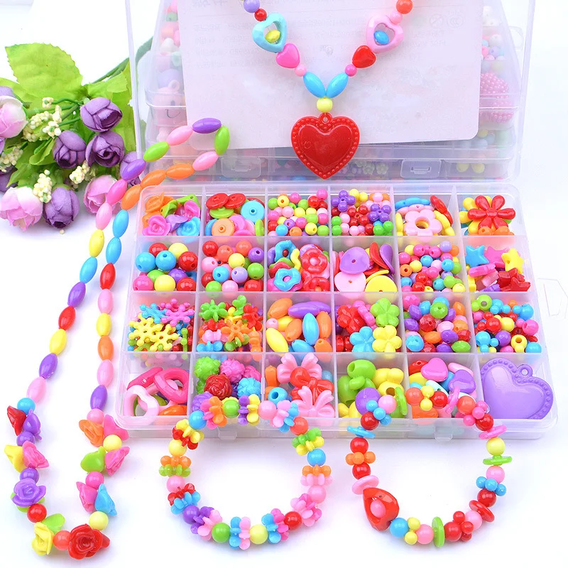 Creative Children Beaded Toy Set Girl DIY Handmade Educational Toys Necklace Bracelet Acrylic Bead
Creative Children Beaded Toy Set Girl DIY Handmade Educational Toys Necklace Bracelet Acrylic Bead