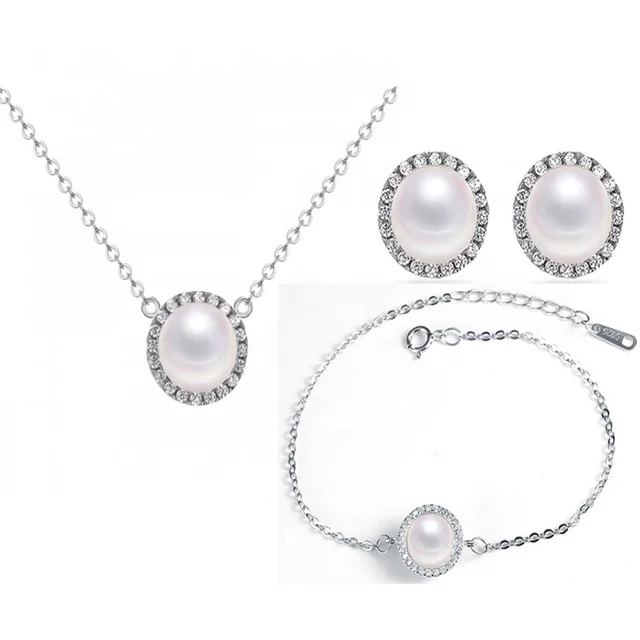 High Quality International Freshwater Pearl Jewelry 925 Sterling Silver Shell Jewelry Set, White
High Quality International Freshwater Pearl Jewelry 925 Sterling Silver Shell Jewelry Set, White