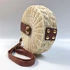 wholesale indonesia straw braid handmade woven rattan round single shoulder RATTAN BAG for woman