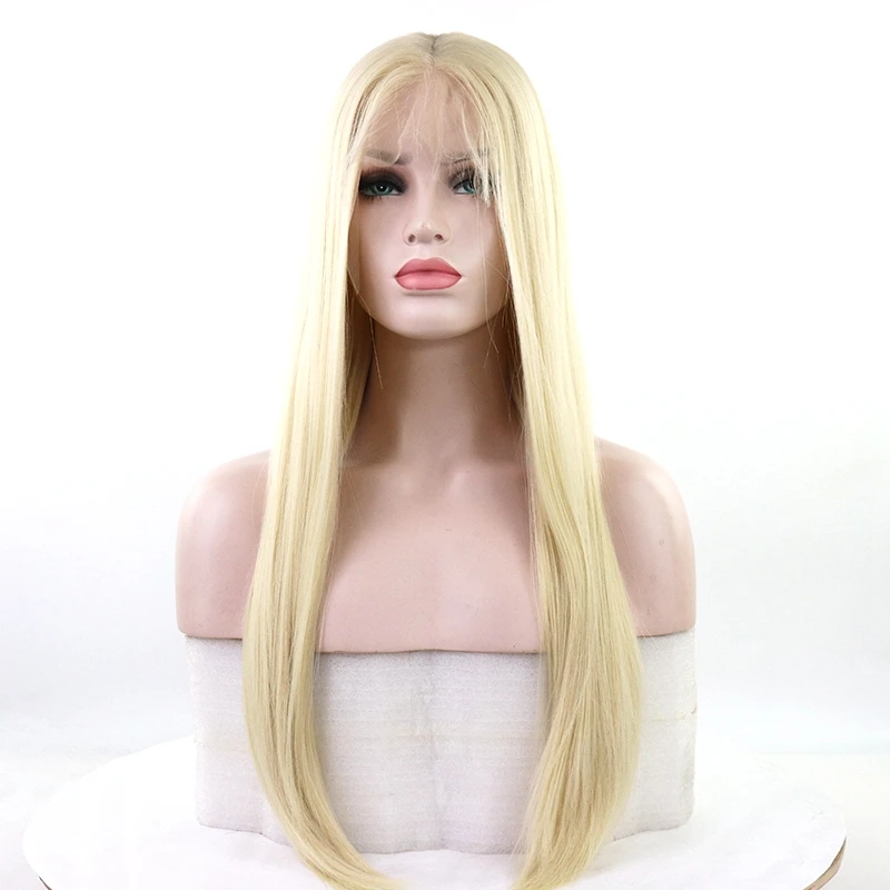 #613 Fashion Blonde Long Straight Synthetic Front Lace Wig for Woman Natural Hairline Wigs Party Daily Wear 13x6 Synthetic Wigs
#613 Fashion Blonde Long Straight Synthetic Front Lace Wig for Woman Natural Hairline Wigs Party Daily Wear 13x6 Synthetic Wigs