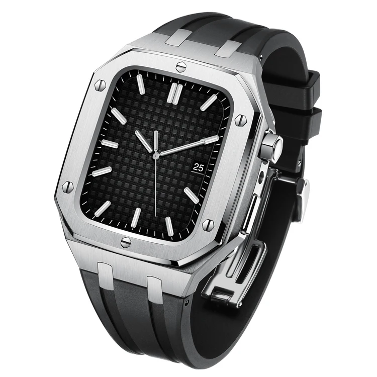 Luxury Metal Case for Apple Watches MOD 316L Stainless Steel Case TPU Band for iWatch Series4/5/6/SE, Customized color
Luxury Metal Case for Apple Watches MOD 316L Stainless Steel Case TPU Band for iWatch Series4/5/6/SE, Customized color
