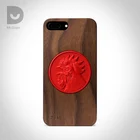 Wholesale dropshipping real retro custom wood cock mobile phone case