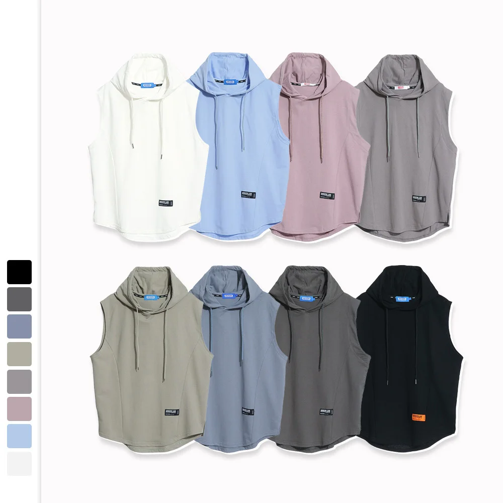 Latest Waistcoat Design Men Unisex Custom Logo Loose Hip Hop Sleeveless T Shirt 
Latest Waistcoat Design Men Unisex Custom Logo Loose Hip Hop Sleeveless T Shirt