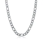3mm Amazon Stainless Steel Hop Jewelry Silver Color Mens Figaro Chain