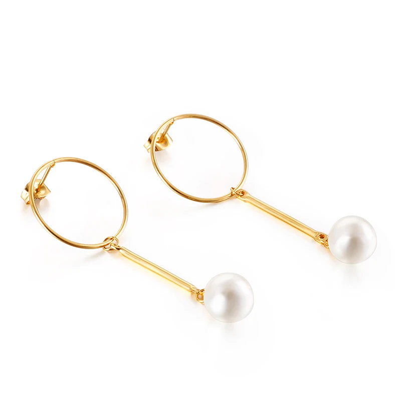 Wholesale Supply Stainless Steel Round Pearl Stud Earrings Jewelry Women, Gold/rose gold/silver
Wholesale Supply Stainless Steel Round Pearl Stud Earrings Jewelry Women, Gold/rose gold/silver