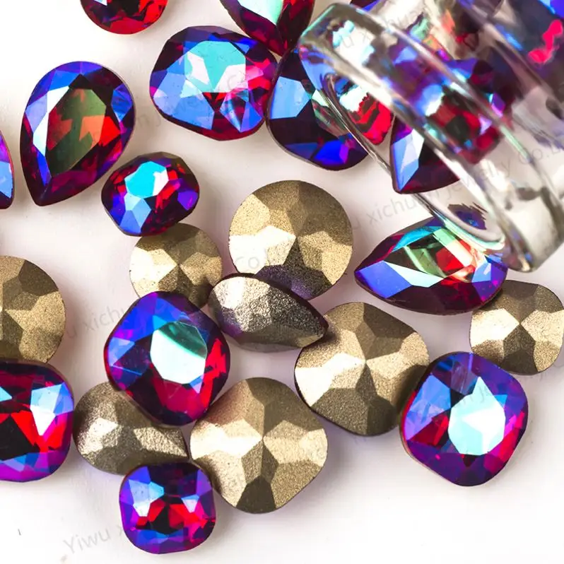 K9 Hot sale 3D pointback crystal glass rhinestones for nail art decoration stones colorful rhinestone for nail art
K9 Hot sale 3D pointback crystal glass rhinestones for nail art decoration stones colorful rhinestone for nail art