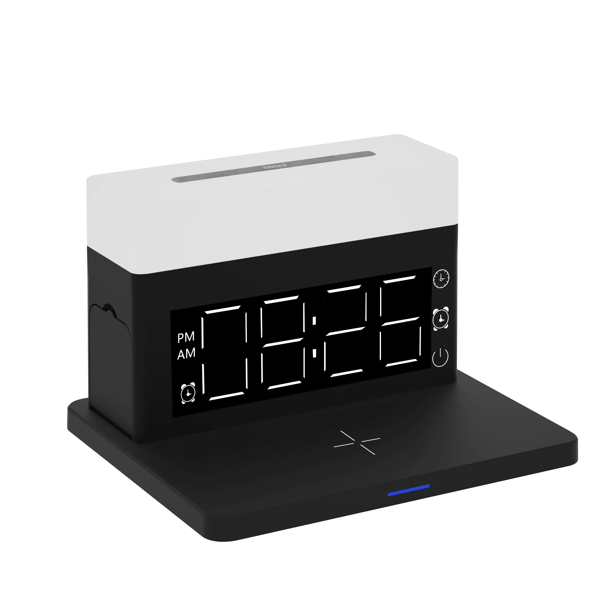 New Arrival LED Lamp Digital Alarm Clock 3 in 1 Fast qi Best Wireless Charger Phone Charger multifunctional charger, Black
New Arrival LED Lamp Digital Alarm Clock 3 in 1 Fast qi Best Wireless Charger Phone Charger multifunctional charger, Black