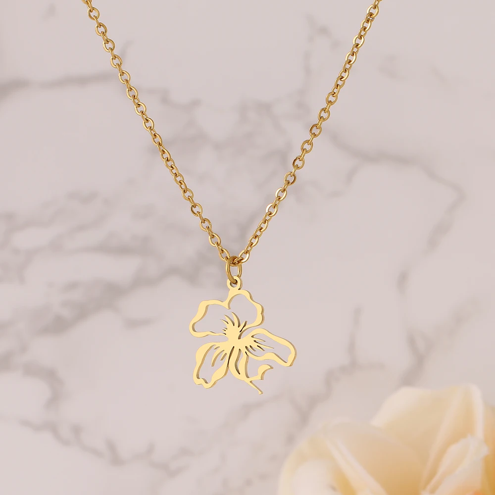 Stainless Steel Necklaces Exquisite Sweet Equinox Flower Pendant Chain Fashion Necklace For Women Jewelry Party Wife Best Gifts
Stainless Steel Necklaces Exquisite Sweet Equinox Flower Pendant Chain Fashion Necklace For Women Jewelry Party Wife Best Gifts