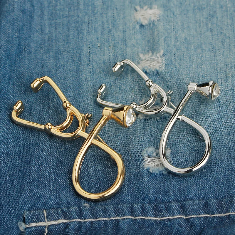 Doctor Nurse Stethoscope Brooch Jewelry Enamel Denim Jackets Collar Badge Pins, Multi color
Doctor Nurse Stethoscope Brooch Jewelry Enamel Denim Jackets Collar Badge Pins, Multi color