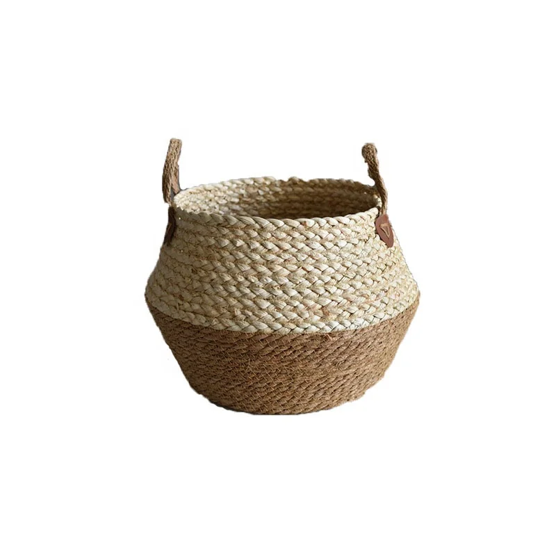Amazon plant handicraft seaweed decoration straw bag flower pot container home furnishings
Amazon plant handicraft seaweed decoration straw bag flower pot container home furnishings