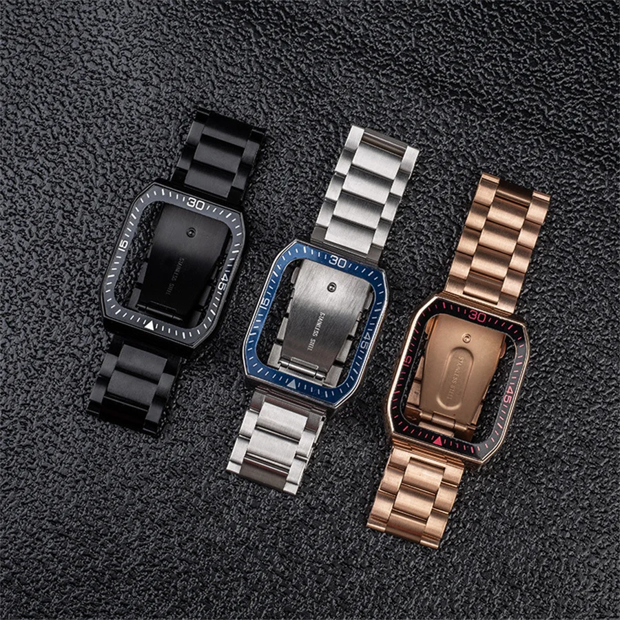 2022 Solid Steel Band Wrist Watch Mens Gold Stainless Steel Watch Band With Metal Case For Apple Watch Serie 7 Band Original
2022 Solid Steel Band Wrist Watch Mens Gold Stainless Steel Watch Band With Metal Case For Apple Watch Serie 7 Band Original