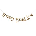 2020 Wholesale New design Top quality Foil Happy Birthday Letter Banner for Birthday party decoration