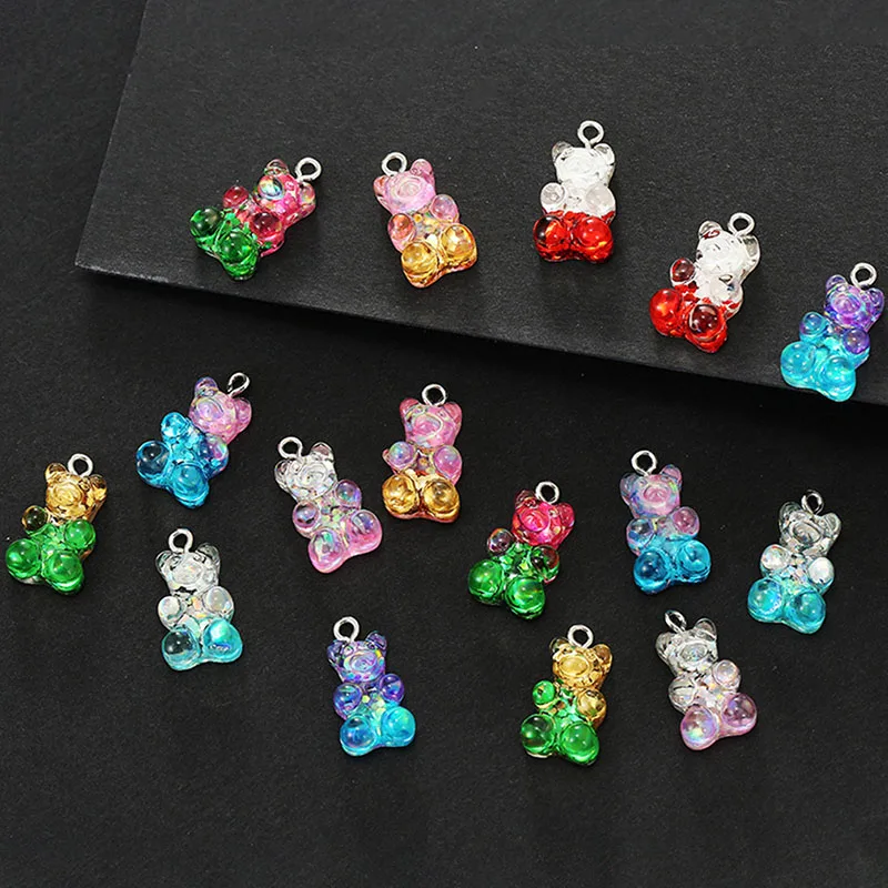 Hesiod DIY Colorful Glitter Gummy Bear Charms Resin Earrings Necklace Pendant Keychain Jewelry
Hesiod DIY Colorful Glitter Gummy Bear Charms Resin Earrings Necklace Pendant Keychain Jewelry