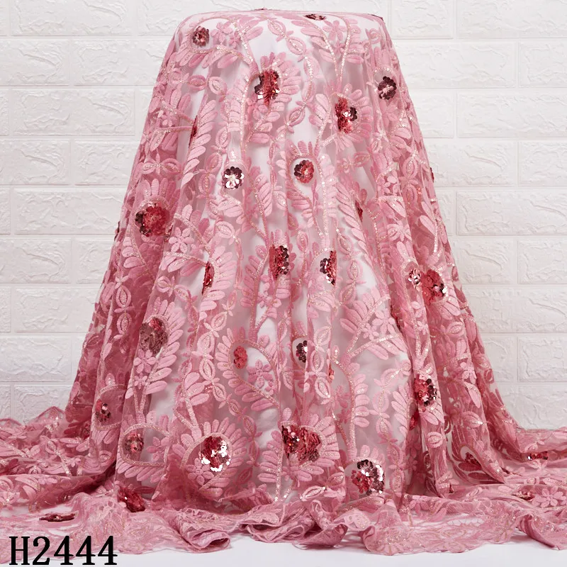 2444 Hot Sale Embroidery Flower Milk Lace Fabric With Sequins Nigerian Pink Tulle Net Lace Fabric For Dress, Shown
2444 Hot Sale Embroidery Flower Milk Lace Fabric With Sequins Nigerian Pink Tulle Net Lace Fabric For Dress, Shown