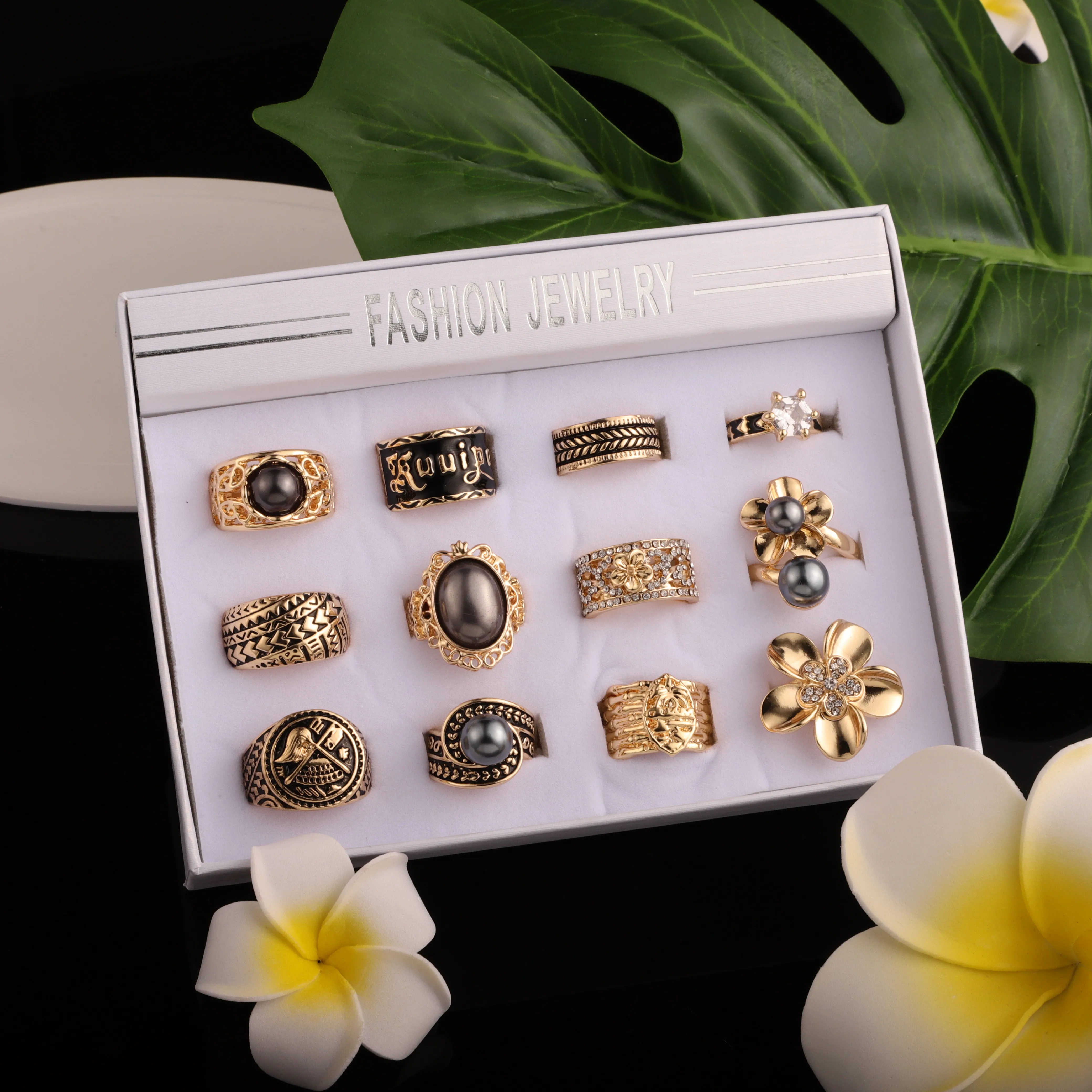 SophiaXuan Polynesian jewelry Wholesale Gold Plated RingsJewelry Flower Hawaiian Rings, Customized color
SophiaXuan Polynesian jewelry Wholesale Gold Plated RingsJewelry Flower Hawaiian Rings, Customized color