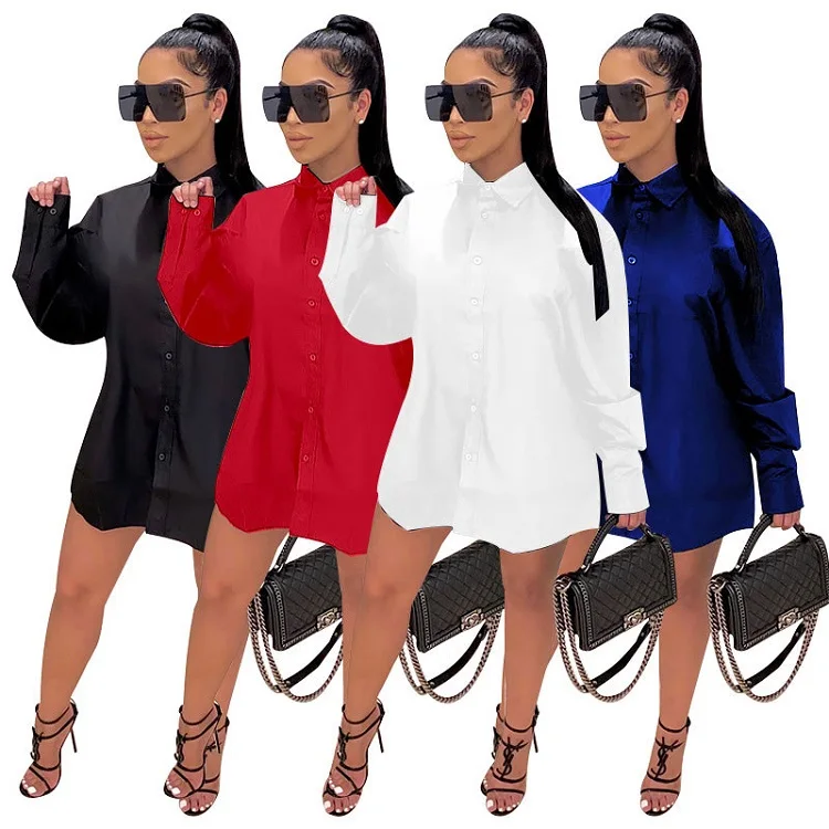 New Arrival fall clothing for women long sleeve plus size Long dress shirt Oversize Ladies casual Blouses, White red black blue
New Arrival fall clothing for women long sleeve plus size Long dress shirt Oversize Ladies casual Blouses, White red black blue