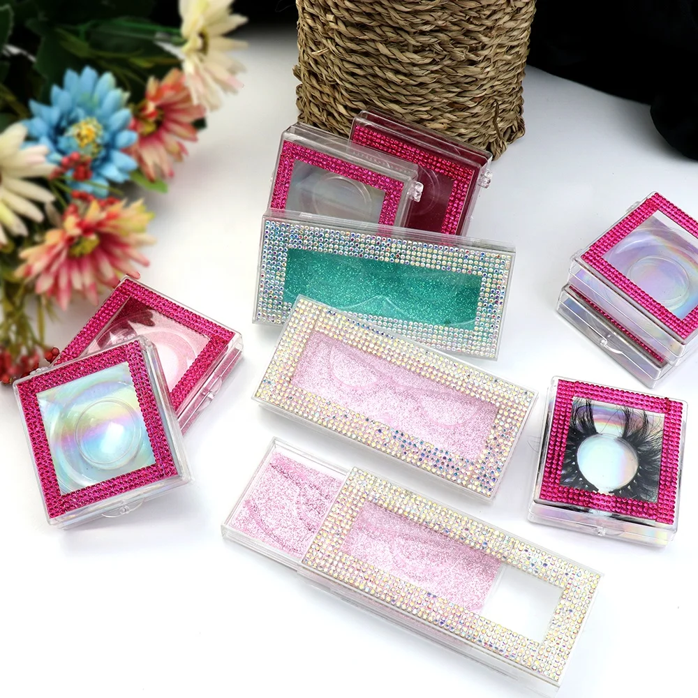 Factory Wholesale Stock Private Label Custom Logo Empty Rhinestone Suitcase Eyelash Lashbox Packaging Boxes, Customized color
Factory Wholesale Stock Private Label Custom Logo Empty Rhinestone Suitcase Eyelash Lashbox Packaging Boxes, Customized color