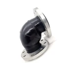 Bend Type 90 Degree Bend Flexible Corrugated Flange Type Rubber Elbow Joint For Pipeline