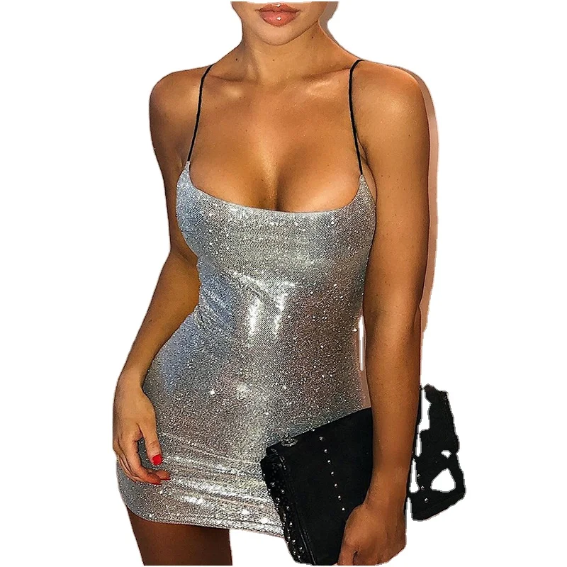 2021 spring and summer new fashion girl short skirt sexy shiny party women's dress
2021 spring and summer new fashion girl short skirt sexy shiny party women's dress