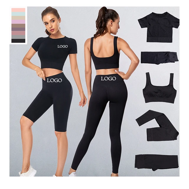 Custom Logo Gym Sports Wear Women's Workout Outfit 2 Pieces Seamless Yoga Suit Sports Bra Leggings Sets, Custom color
Custom Logo Gym Sports Wear Women's Workout Outfit 2 Pieces Seamless Yoga Suit Sports Bra Leggings Sets, Custom color