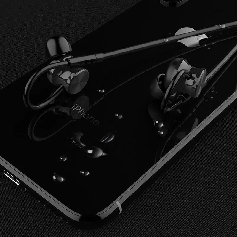 E12 magnetic in-Ear stereo sound wireless neckband earphone sports waterproof headphone with mic - ANKUX.COM
