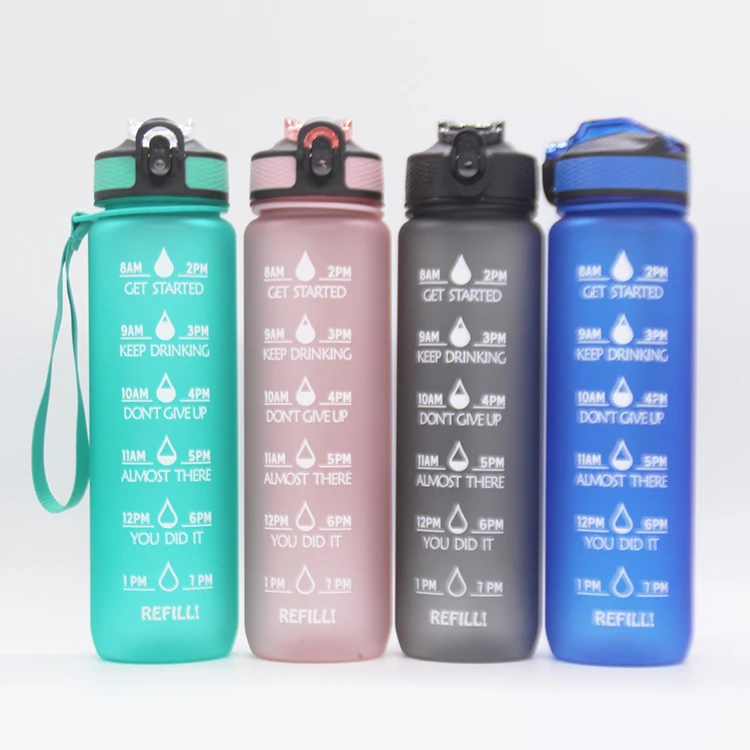 Drop shipping Wholesale 1L Motivational Water Bottle BPA Free Leakproof Plastic Water Bottle with Time mark, Custom color
Drop shipping Wholesale 1L Motivational Water Bottle BPA Free Leakproof Plastic Water Bottle with Time mark, Custom color