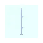 Side Mounted Composite Square Stainless Steel Glass Balustrade Porch Posts And Railings
