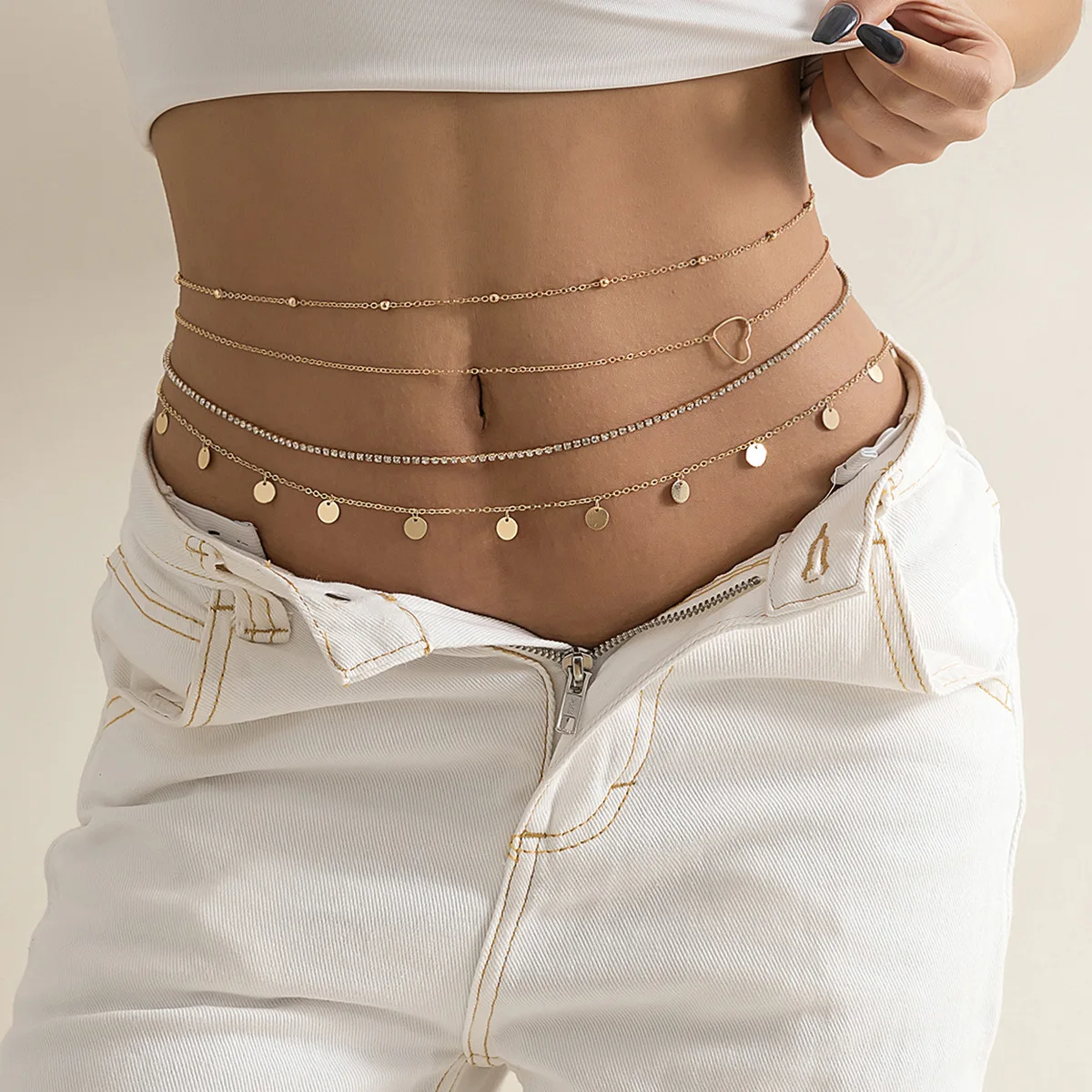 2022 Fashion Natural Stone Rhinestone Pearl Pendant Copper Body Waist Chain CubanBeach Line Up Body Chain Jewelry
2022 Fashion Natural Stone Rhinestone Pearl Pendant Copper Body Waist Chain CubanBeach Line Up Body Chain Jewelry