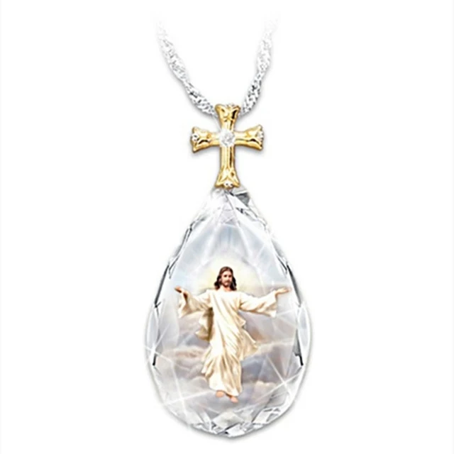 Exquisite Fashion Crystal Pendant With Image Of Jesus Elegant Ladies Lover Gift Lovers Necklace Anniversary Jewelry Gift
Exquisite Fashion Crystal Pendant With Image Of Jesus Elegant Ladies Lover Gift Lovers Necklace Anniversary Jewelry Gift