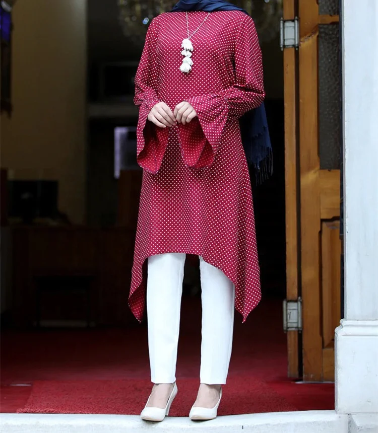 FREE SHIPPING New Trendy Summer Long Sleeve Wave Point Islamic Clothing Muslim Women Abaya, Black,white red,navy
FREE SHIPPING New Trendy Summer Long Sleeve Wave Point Islamic Clothing Muslim Women Abaya, Black,white red,navy