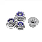 GB6183 304 stainless steel hex flange nut lock nut fasten the screw nut
