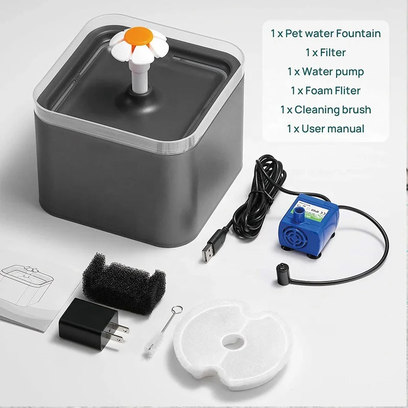 2L smart pet fountain dog water drinking automatic usb pet water Visible at night for pets
2L smart pet fountain dog water drinking automatic usb pet water Visible at night for pets