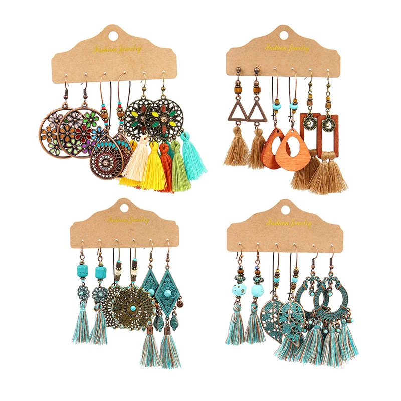 Multiple Boho Ethnic Dangle Drop Earrings For Women Female Fashion 2020 Women's Earrings Sets Ornament Charm Jewelry Accessories, As picture
Multiple Boho Ethnic Dangle Drop Earrings For Women Female Fashion 2020 Women's Earrings Sets Ornament Charm Jewelry Accessories, As picture