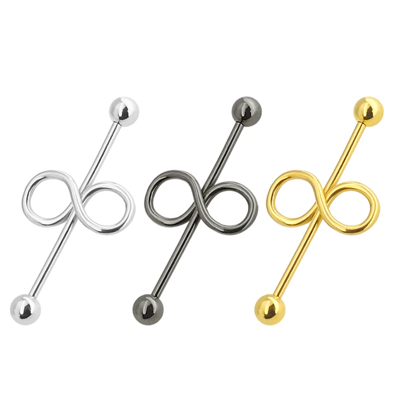 Fashion titanium steel number 8 long ear bone studs stainless steel hypoallergenic piercing ear studs jewelry, Black
Fashion titanium steel number 8 long ear bone studs stainless steel hypoallergenic piercing ear studs jewelry, Black