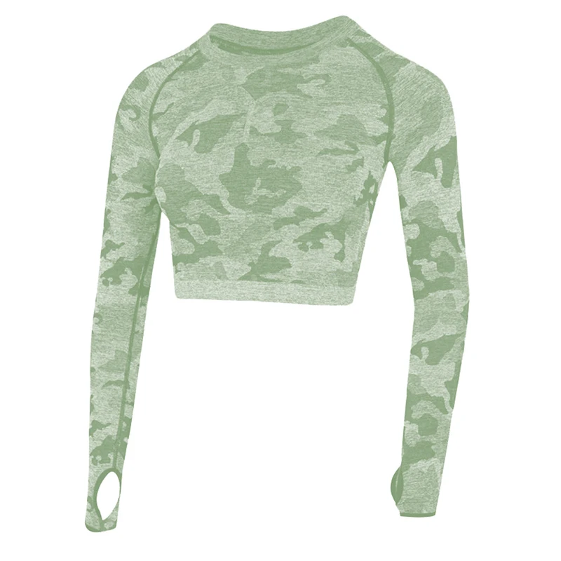 Ombre Crop Top Yoga Shirts for Women Seamless Long Sleeve Workout Tops Gym Shirts with Thumb Hole Fitness Crop Top Camisas Mujer, Printing
Ombre Crop Top Yoga Shirts for Women Seamless Long Sleeve Workout Tops Gym Shirts with Thumb Hole Fitness Crop Top Camisas Mujer, Printing