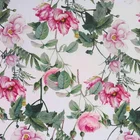 Fabric 100% Cotton 10M MOQ Women Dress Fabric 100% Cotton Floral Digital Printing Poplin